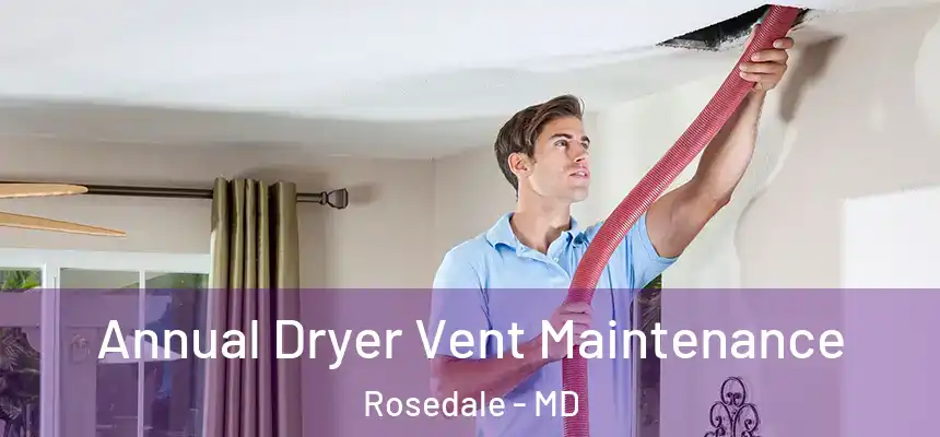  Annual Dryer Vent Maintenance Rosedale - MD