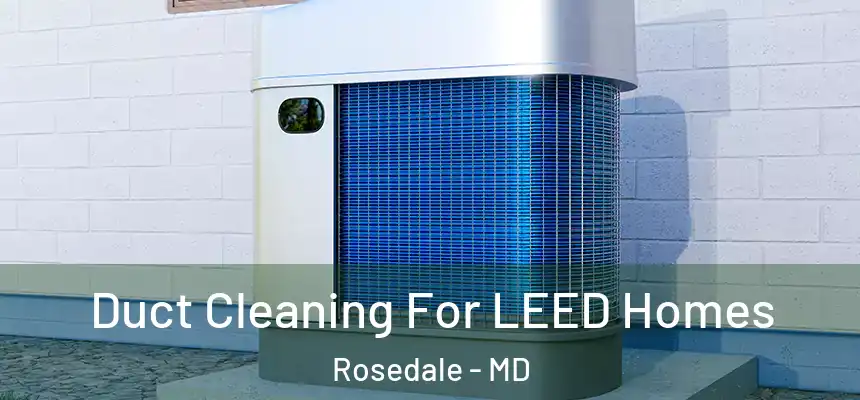 Duct Cleaning For LEED Homes Rosedale - MD